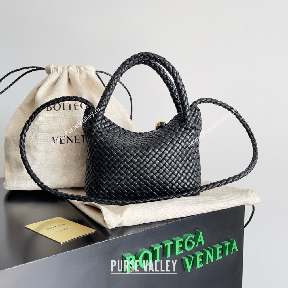 Bottega Veneta black calfskin Mini Tosca bag 2024 (MISU-240123-05)