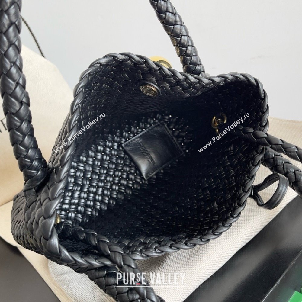 Bottega Veneta black calfskin Mini Tosca bag 2024 (MISU-240123-05)