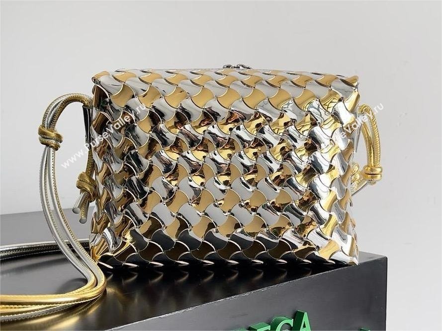 Bottega Veneta Small Loop Camera Bag Silver/gold 2024 (MISU-240123-07)