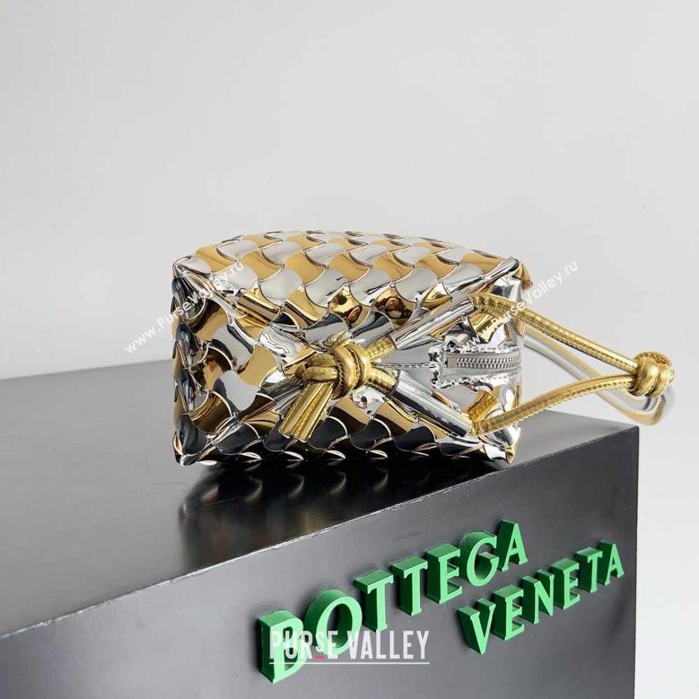 Bottega Veneta Small Loop Camera Bag Silver/gold 2024 (MISU-240123-07)