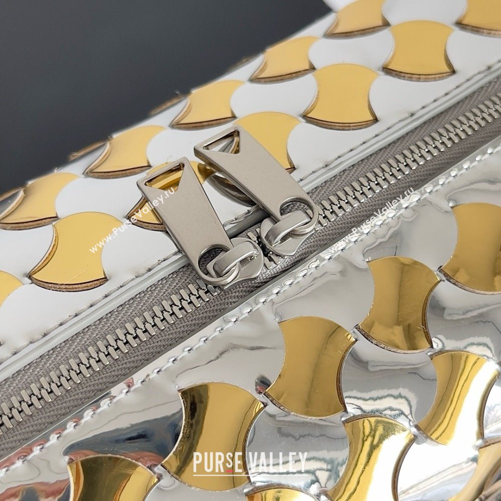 Bottega Veneta Small Loop Camera Bag Silver/gold 2024 (MISU-240123-07)