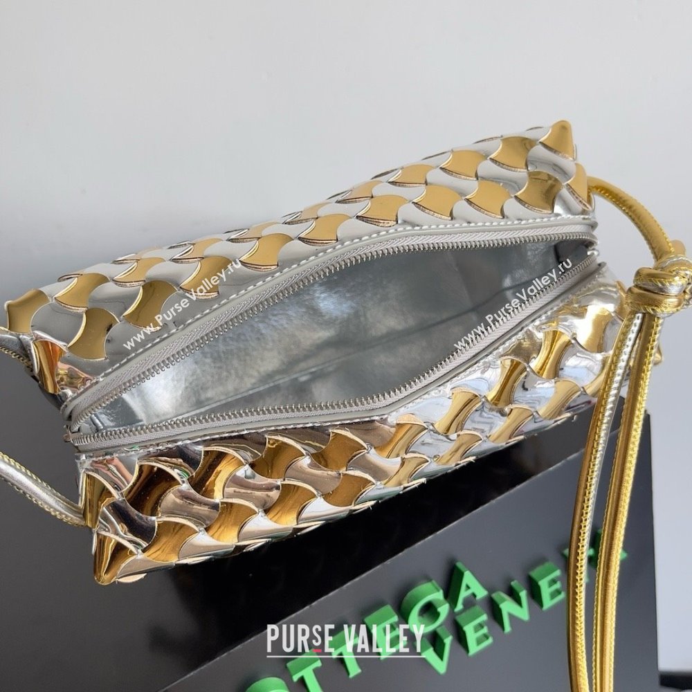 Bottega Veneta Small Loop Camera Bag Silver/gold 2024 (MISU-240123-07)