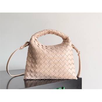 Bottega Veneta Mini Hop Intrecciato leather cross-body Bag with detachable strap pink 2024 (MISU-240123-03)