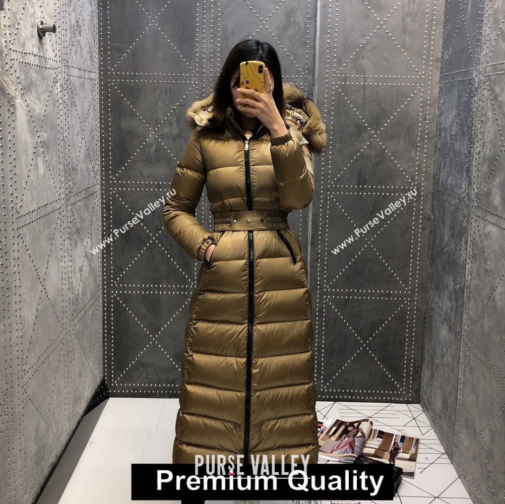 MONCLER HOODED DOWN LONG COAT BLACK 2020 (QIQI-20206519)