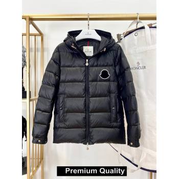 MONCLER HOODED DOWN JACKET BLACK 01 2020 (QIQI-20202517)