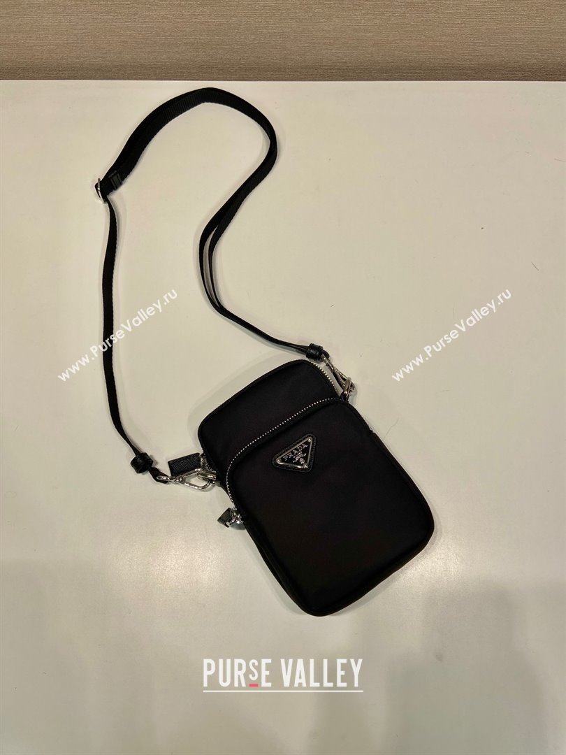 PRADA BLACK Re-Nylon smartphone case 2ZT024 2023 (ZIYIN-231211-02)