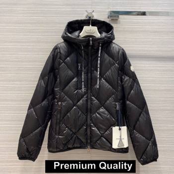 MONCLER HOODED QUILTING DOWN JACKET BLACK 2020 (QIQI-20206914)