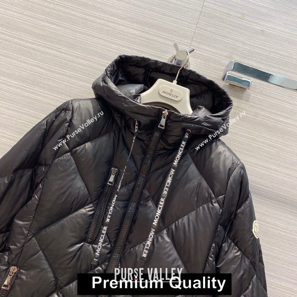 MONCLER HOODED QUILTING DOWN JACKET BLACK 2020 (QIQI-20206914)