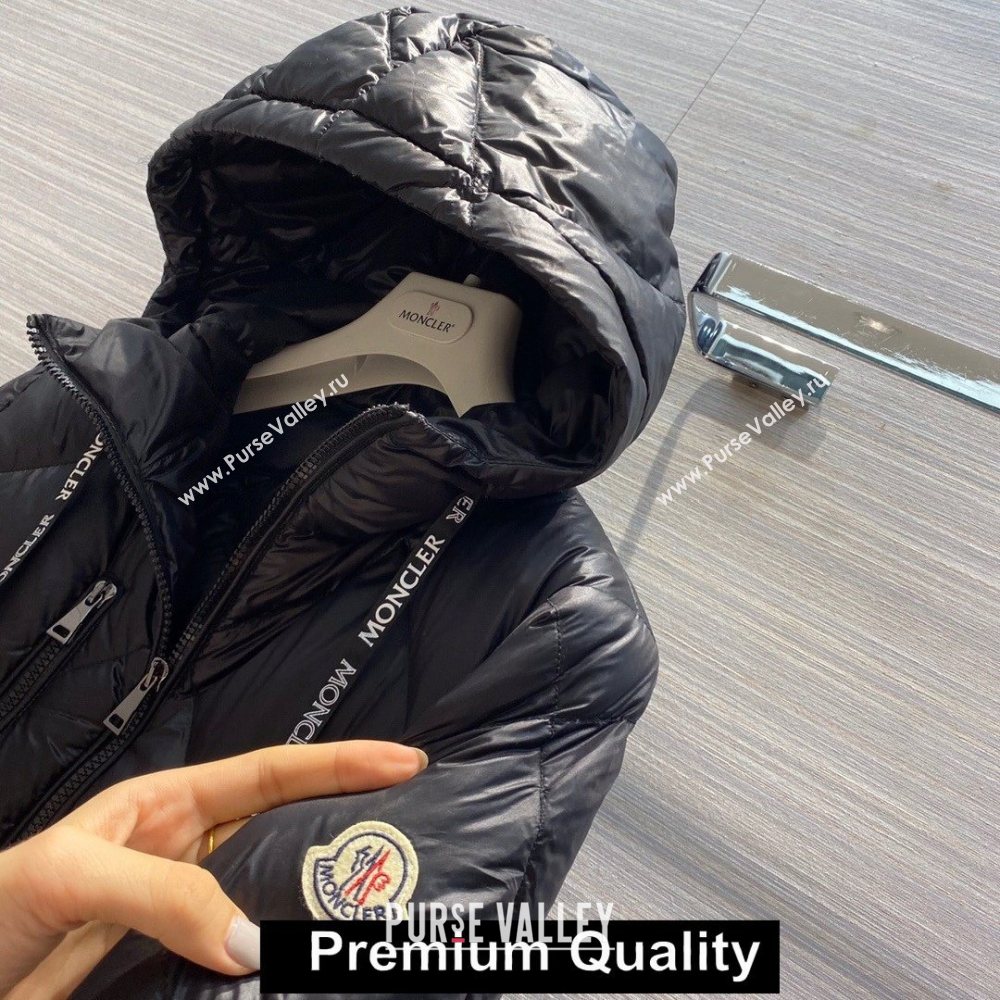 MONCLER HOODED QUILTING DOWN JACKET BLACK 2020 (QIQI-20206914)