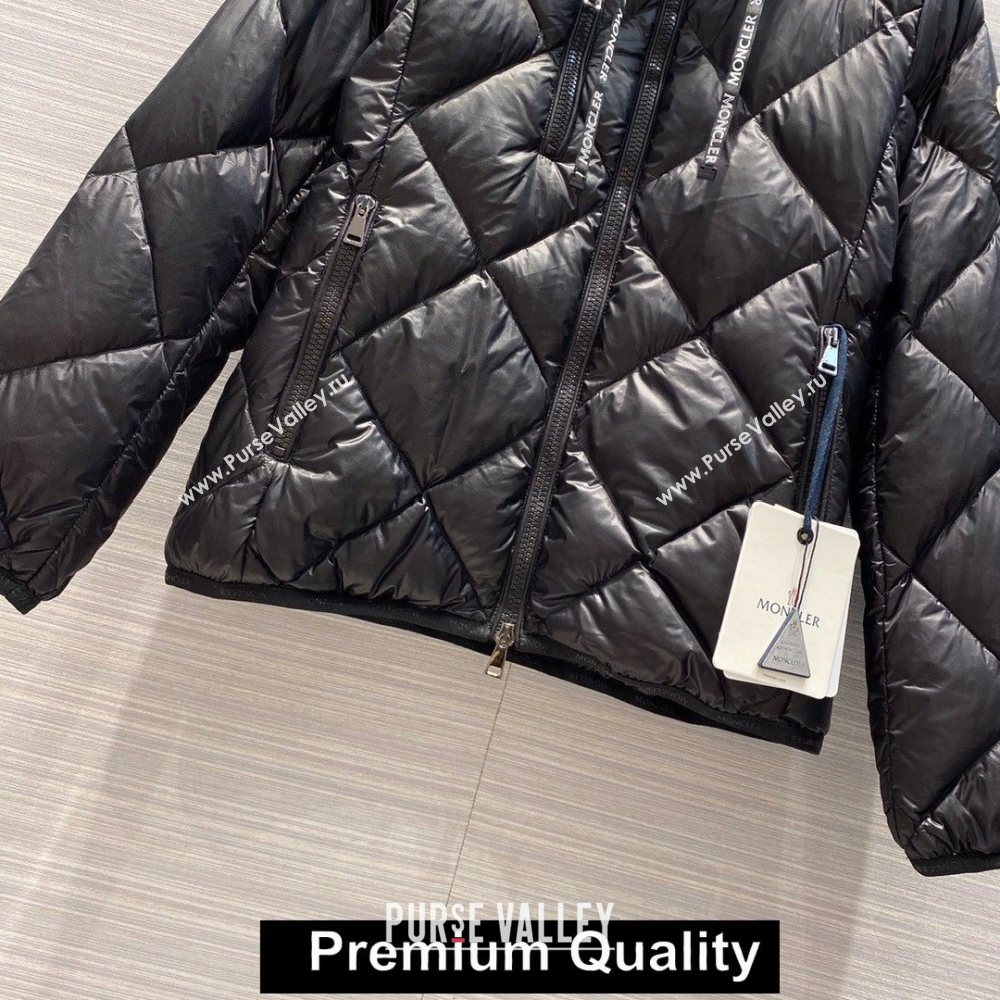 MONCLER HOODED QUILTING DOWN JACKET BLACK 2020 (QIQI-20206914)