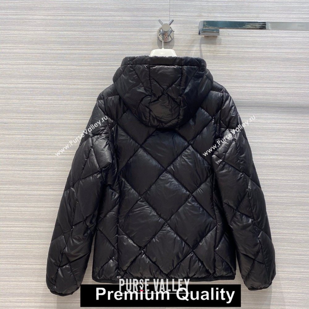 MONCLER HOODED QUILTING DOWN JACKET BLACK 2020 (QIQI-20206914)