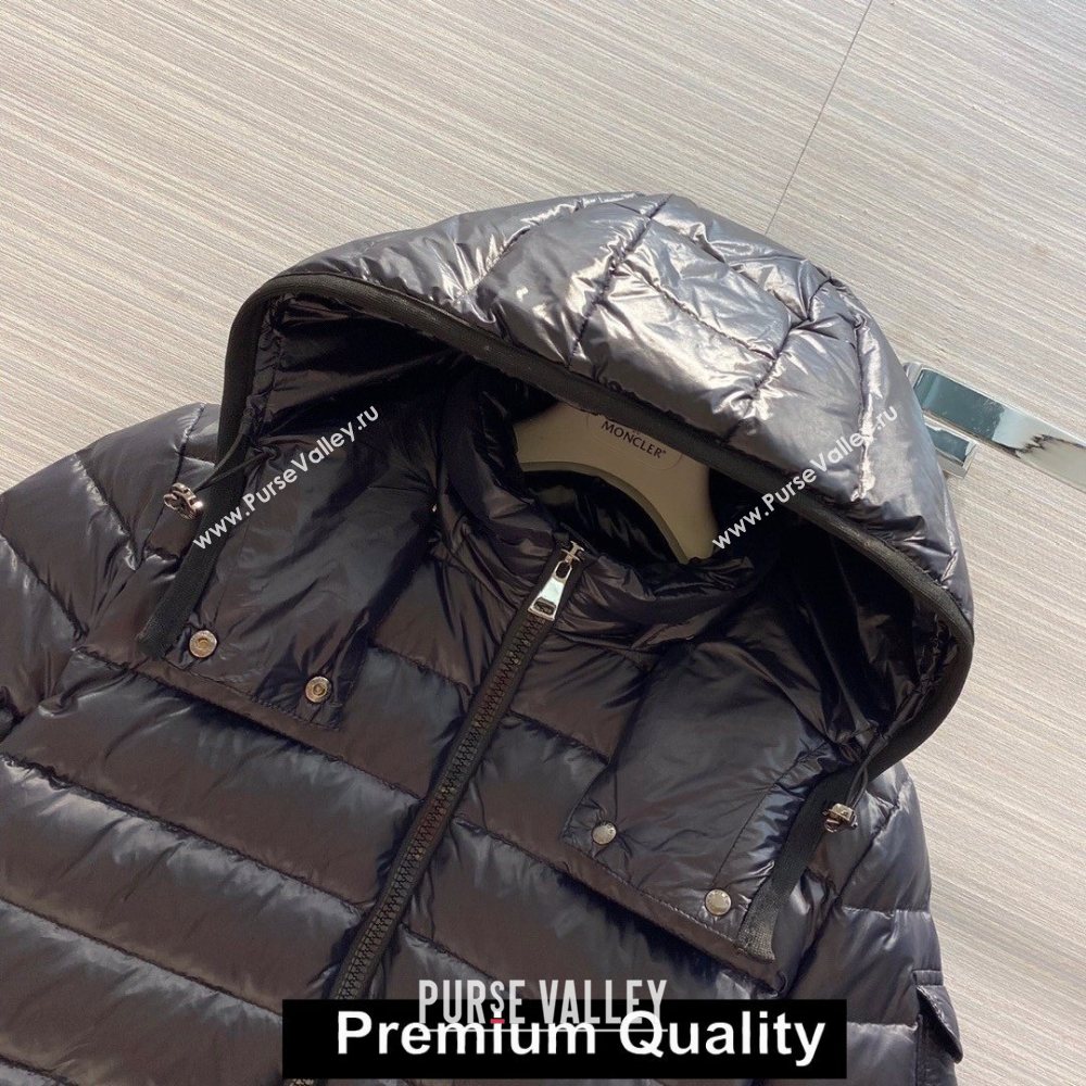 MONCLER BADY GIUBBOTTO HOODED DOWN JACKET BLACK 2020 (QIQI-20203617)