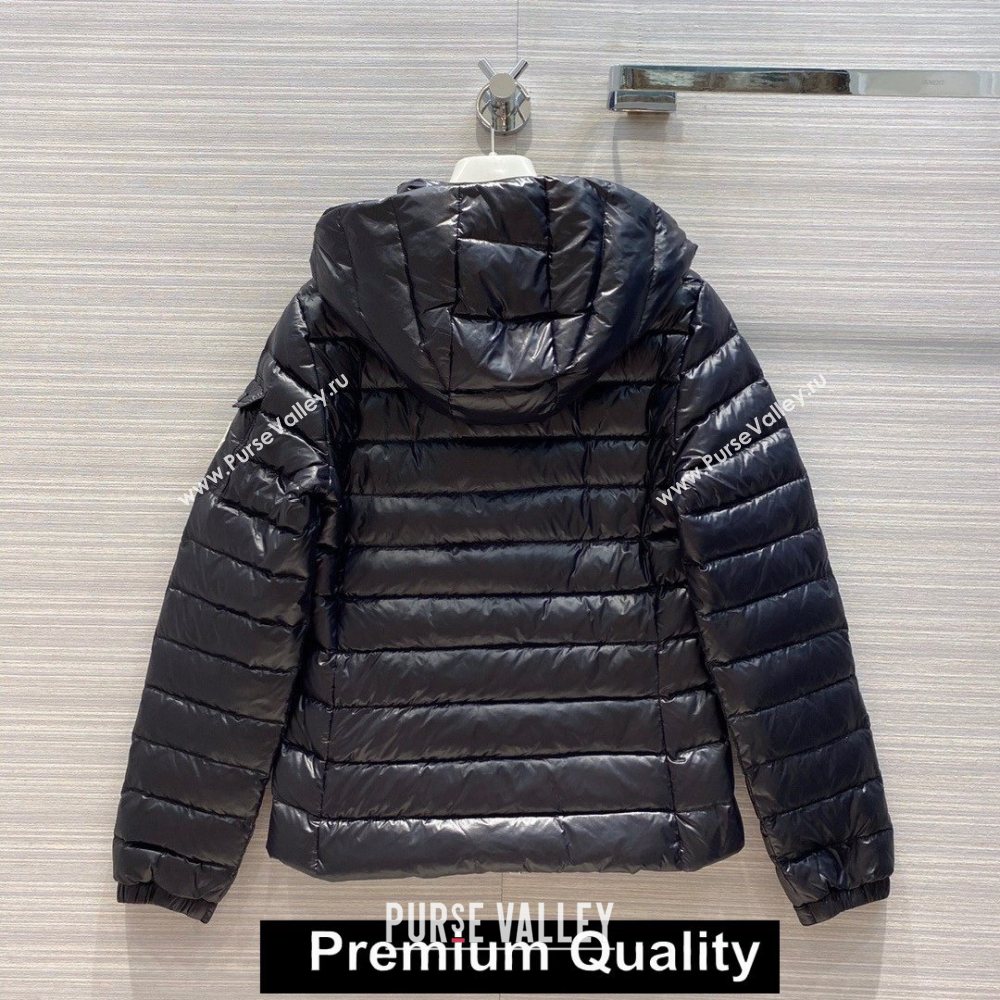 MONCLER BADY GIUBBOTTO HOODED DOWN JACKET BLACK 2020 (QIQI-20203617)