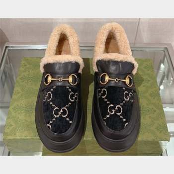 Gucci Wool Shearing Fur Loafer with Horsebit 01 2023 (kaola-23103041)