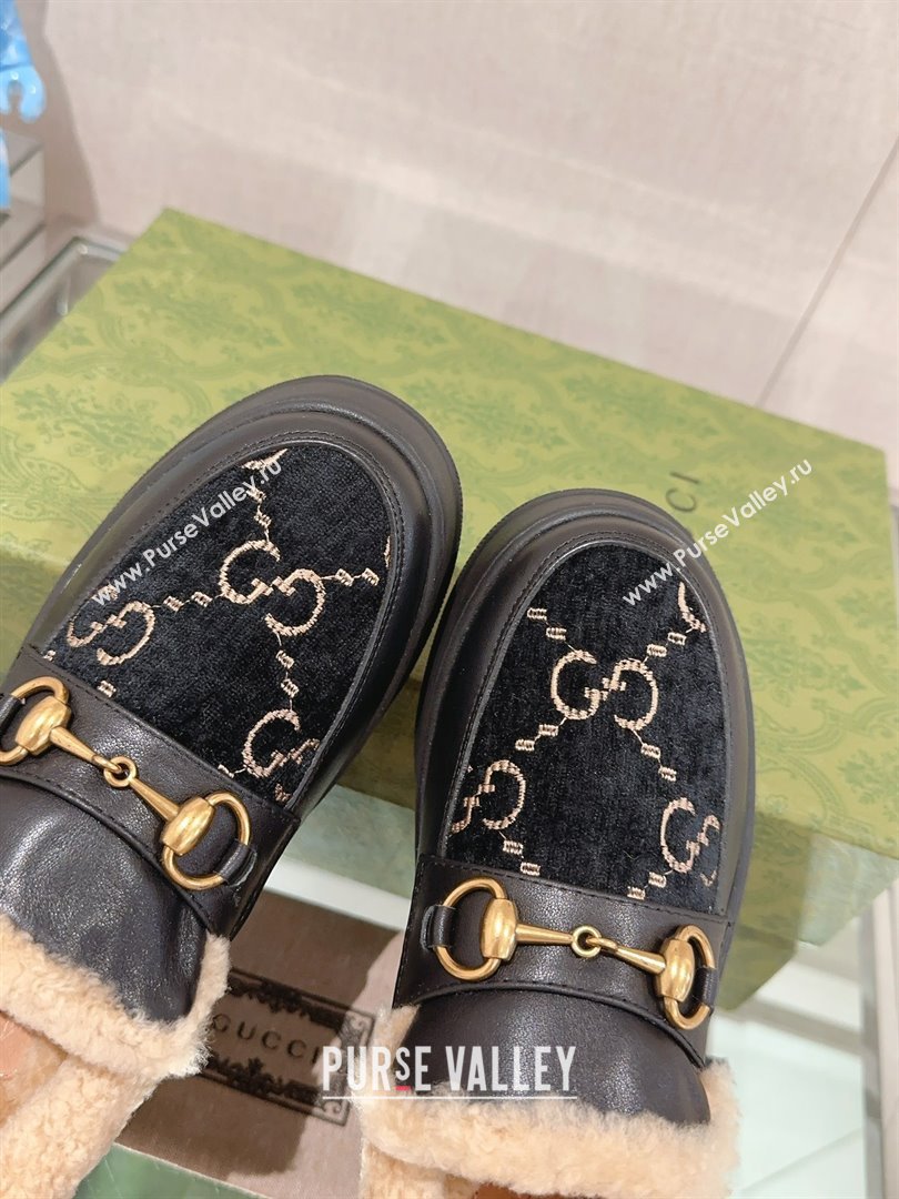 Gucci Wool Shearing Fur Loafer with Horsebit 01 2023 (kaola-23103041)