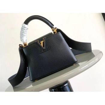 louis vuitton mini CAPUCINES bag M56071 black 2024 (kiki-240318-03)