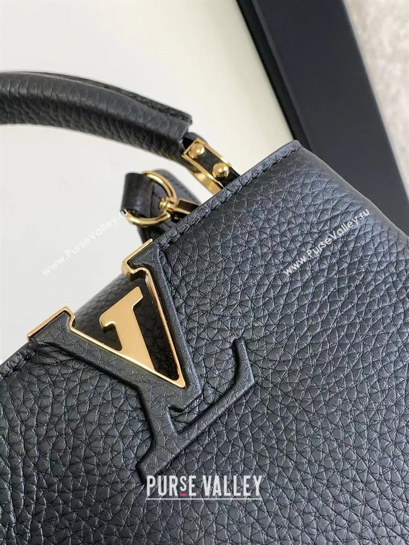 louis vuitton mini CAPUCINES bag M56071 black 2024 (kiki-240318-03)