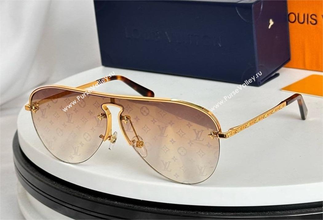 Louis Vuitton Grease Mask Sunglasses Z1469U 04 2024 (shishang-240418-10)
