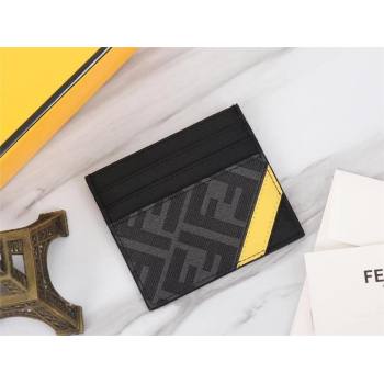 fendi Gray fabric Diagonal card holder (guoguo-231212-02)
