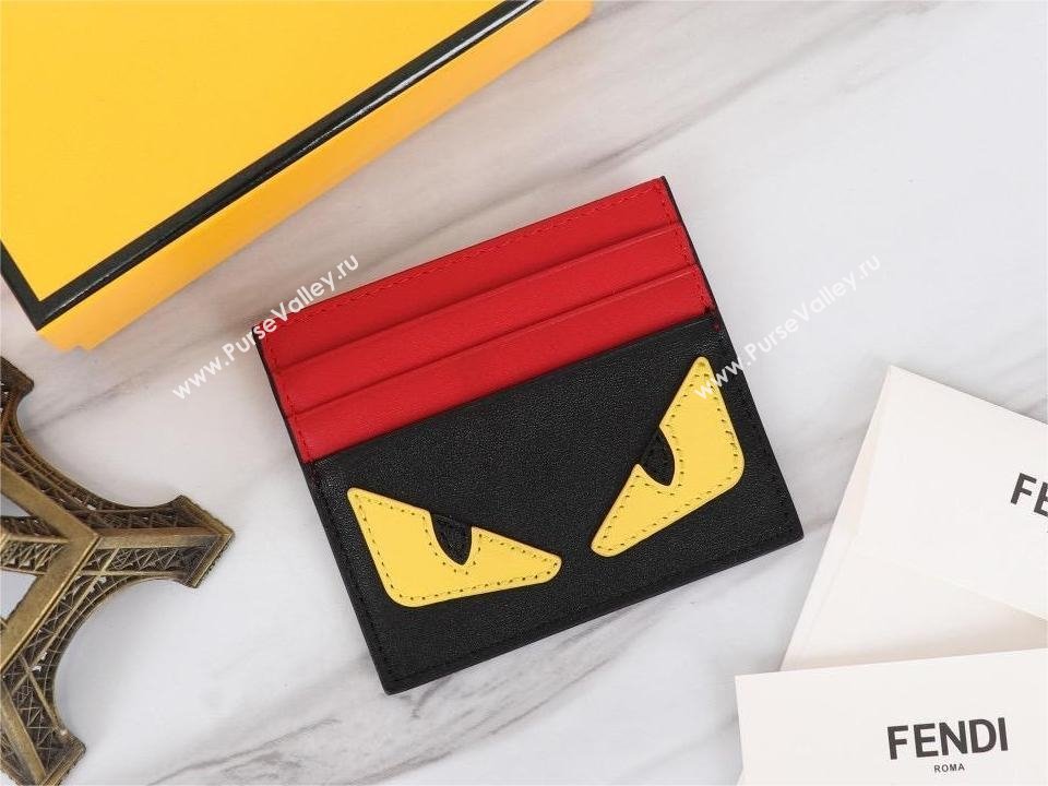 fendi Bug Eyes Leather Card Holder (guoguo-231212-03)