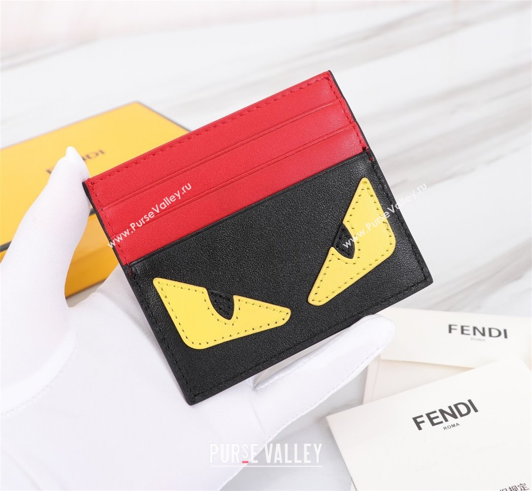 fendi Bug Eyes Leather Card Holder (guoguo-231212-03)