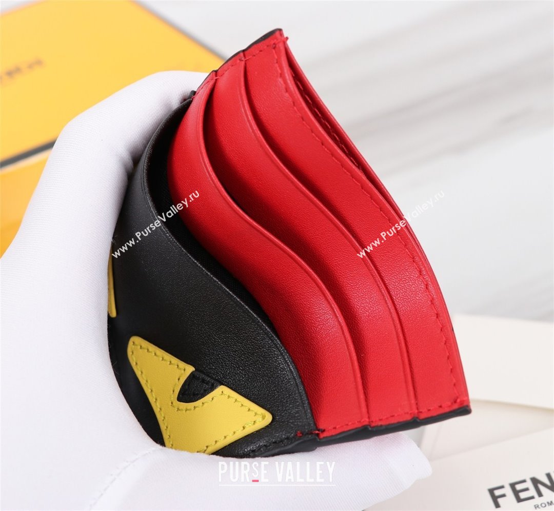 fendi Bug Eyes Leather Card Holder (guoguo-231212-03)