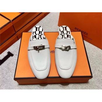 Hermes Kelly Buckle Oz Mules 68(original quality) (mingdu-240320-12)