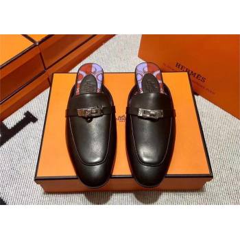 Hermes Kelly Buckle Oz Mules 73(original quality) (mingdu-240320-17)