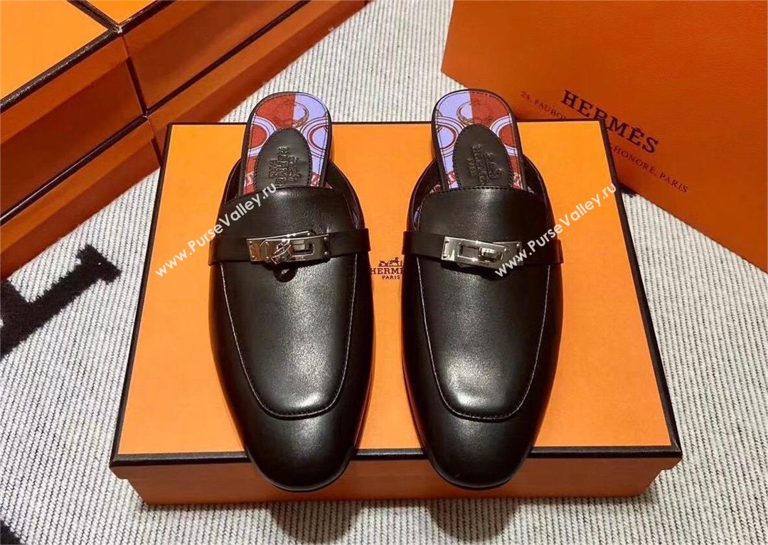 Hermes Kelly Buckle Oz Mules 73(original quality) (mingdu-240320-17)