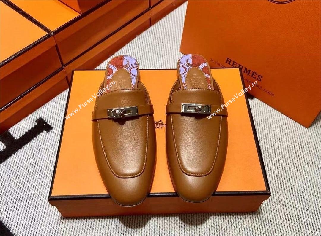 Hermes Kelly Buckle Oz Mules 74(original quality) (mingdu-240320-18)