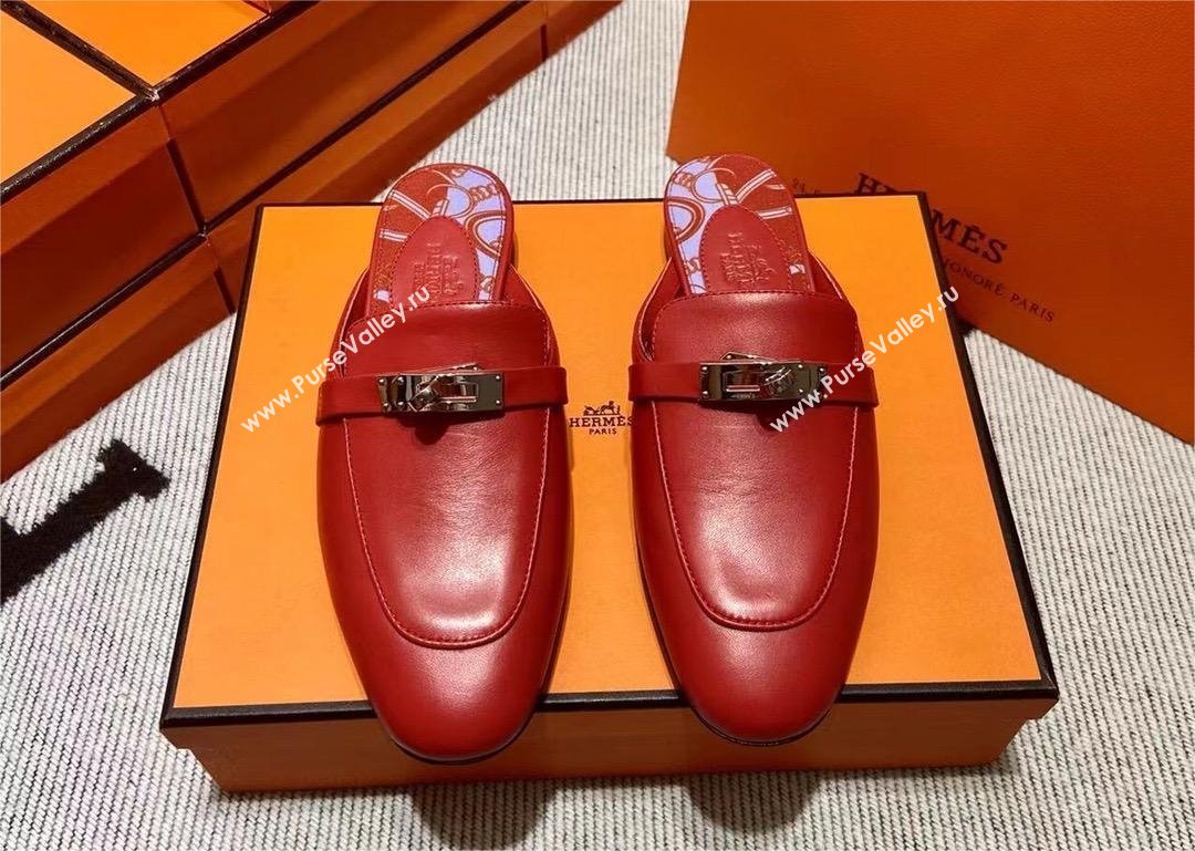 Hermes Kelly Buckle Oz Mules 75(original quality) (mingdu-240320-19)