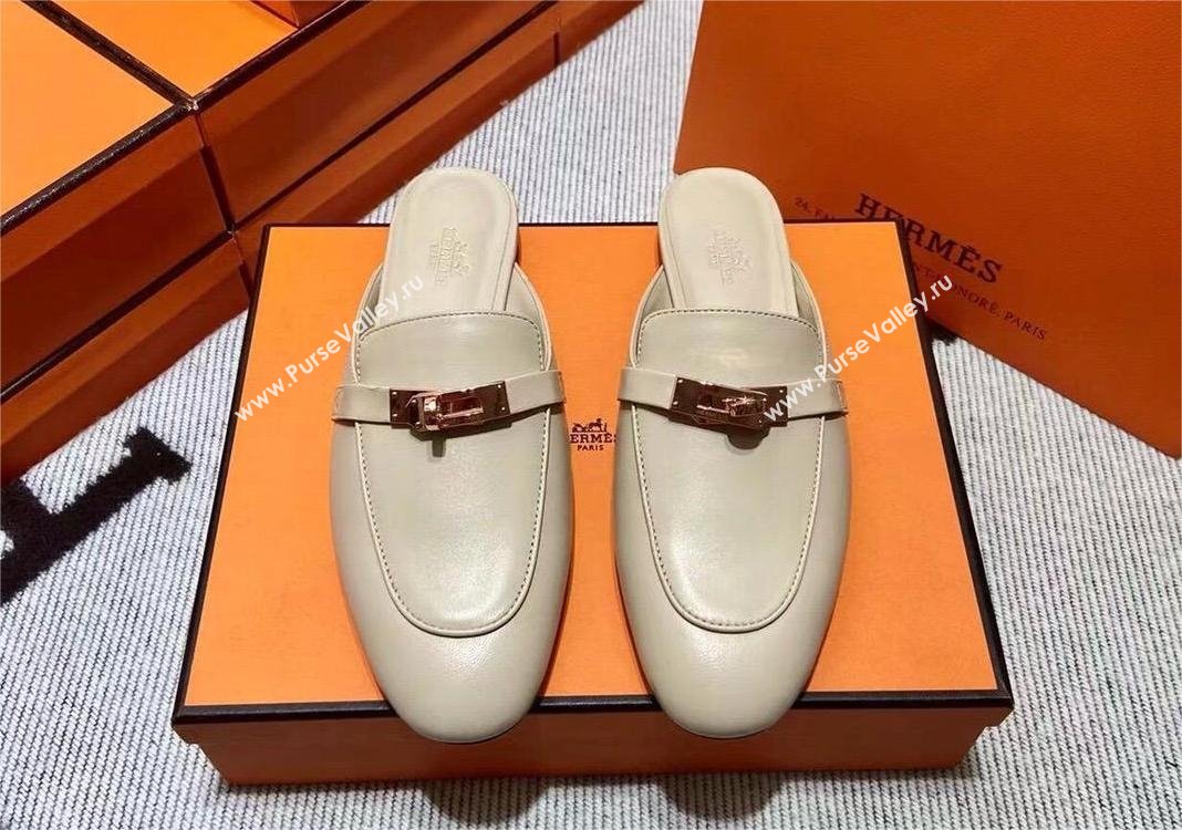 Hermes Kelly Buckle Oz Mules 60(original quality) (mingdu-240320-03)