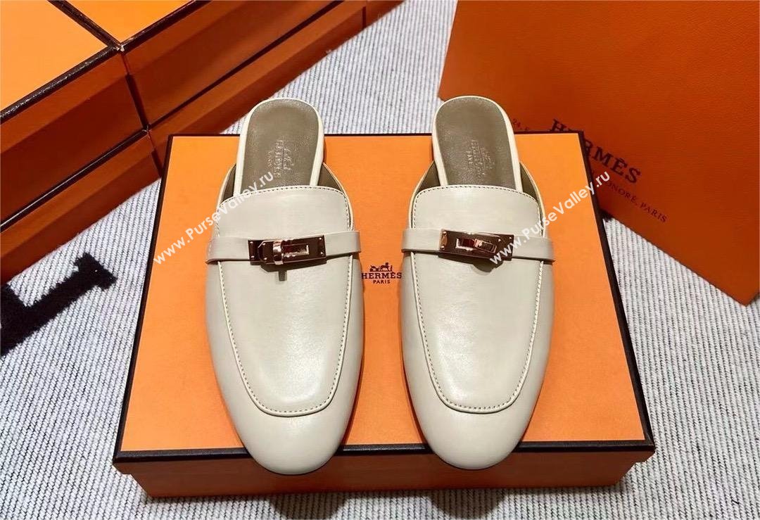 Hermes Kelly Buckle Oz Mules 62(original quality) (mingdu-240320-05)