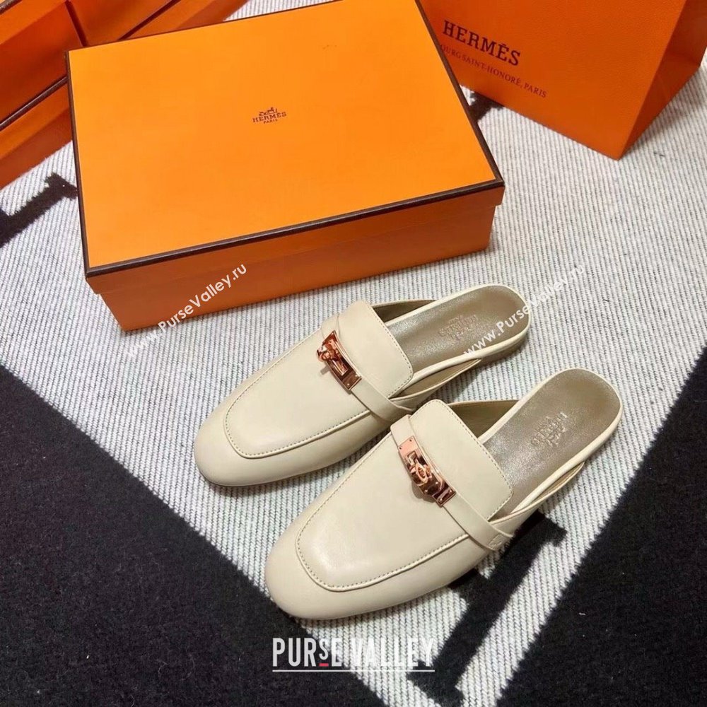 Hermes Kelly Buckle Oz Mules 62(original quality) (mingdu-240320-05)