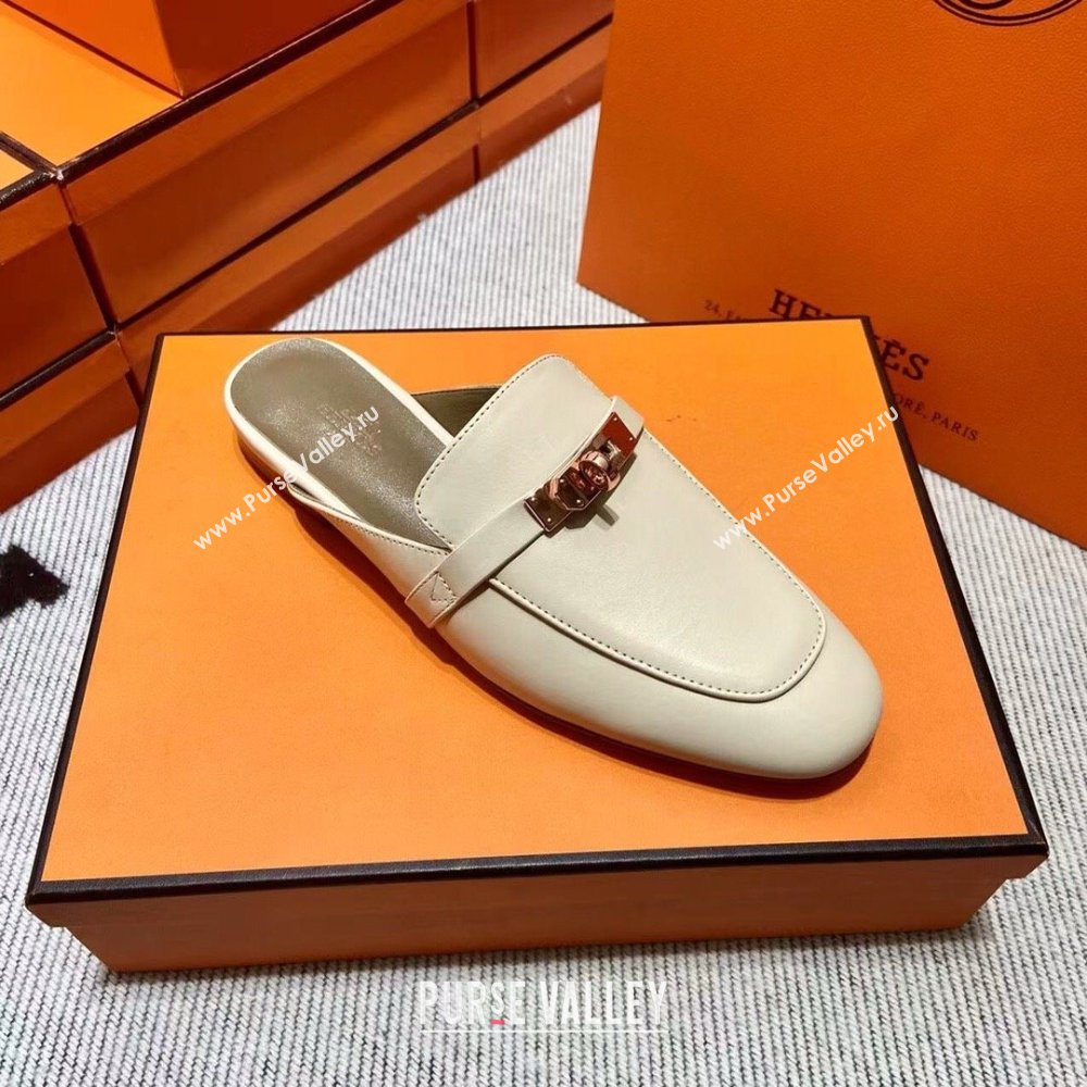 Hermes Kelly Buckle Oz Mules 62(original quality) (mingdu-240320-05)