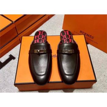 Hermes Kelly Buckle Oz Mules 67(original quality) (mingdu-240320-11)