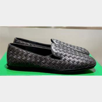 Bottega Veneta Intrecciato Sunday Slippers Loafers Black 2023 (kaola-23103128)