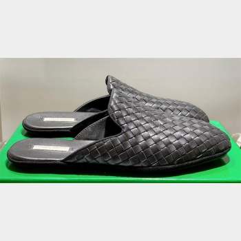 Bottega Veneta Intrecciato Fiandra Slippers Black 2023 (kaola-23103121)