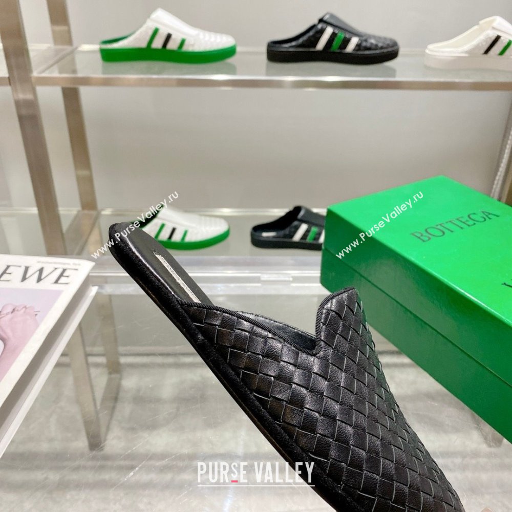 Bottega Veneta Intrecciato Fiandra Slippers Black 2023 (kaola-23103121)