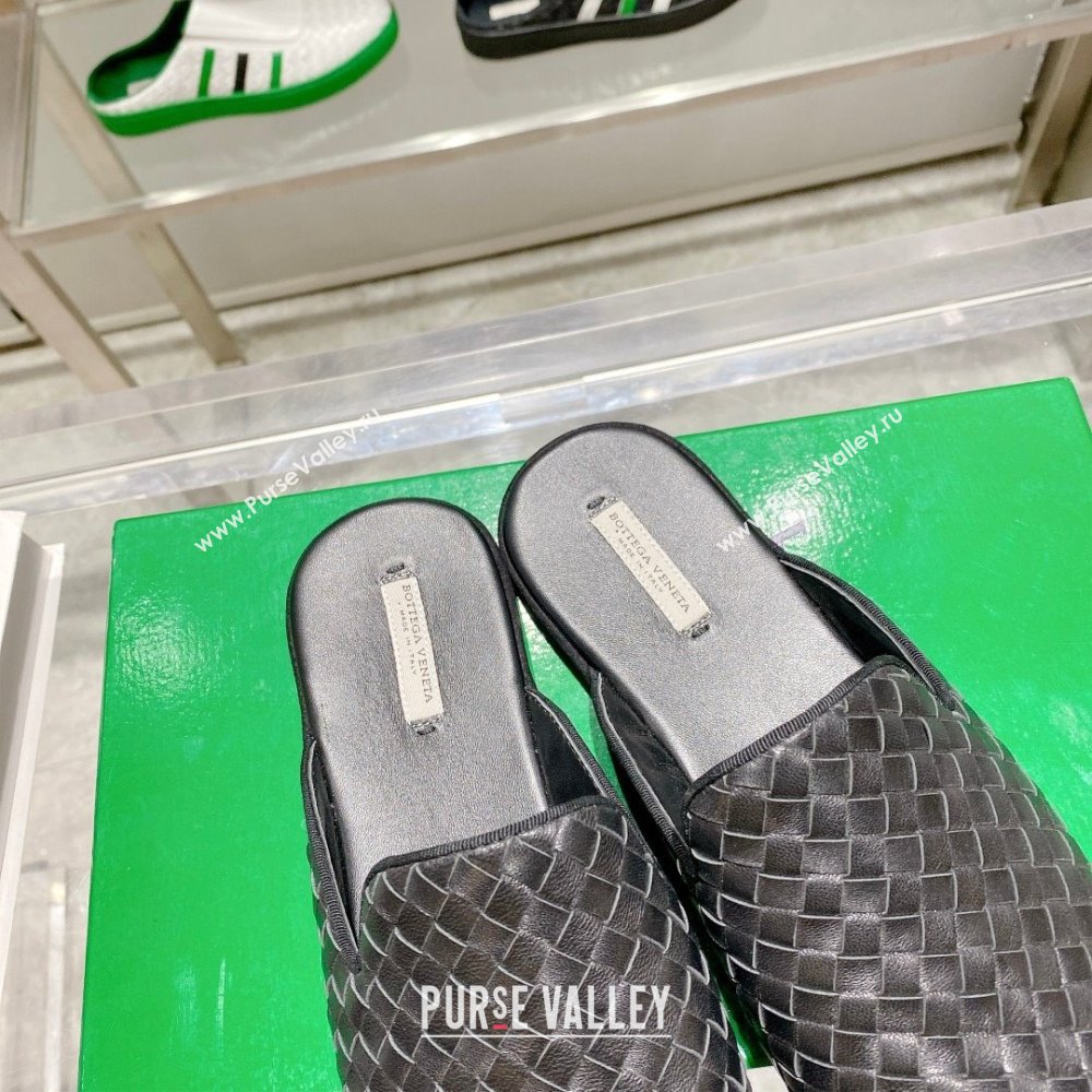 Bottega Veneta Intrecciato Fiandra Slippers Black 2023 (kaola-23103121)