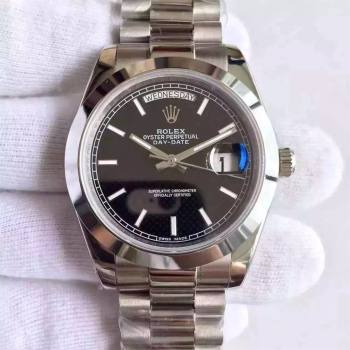 rolex day-date automatic watch 41mm black (kana-210222-02)