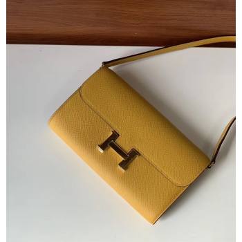 Hermes constance to go bag in epsom leather yellow (manman-201111-h )