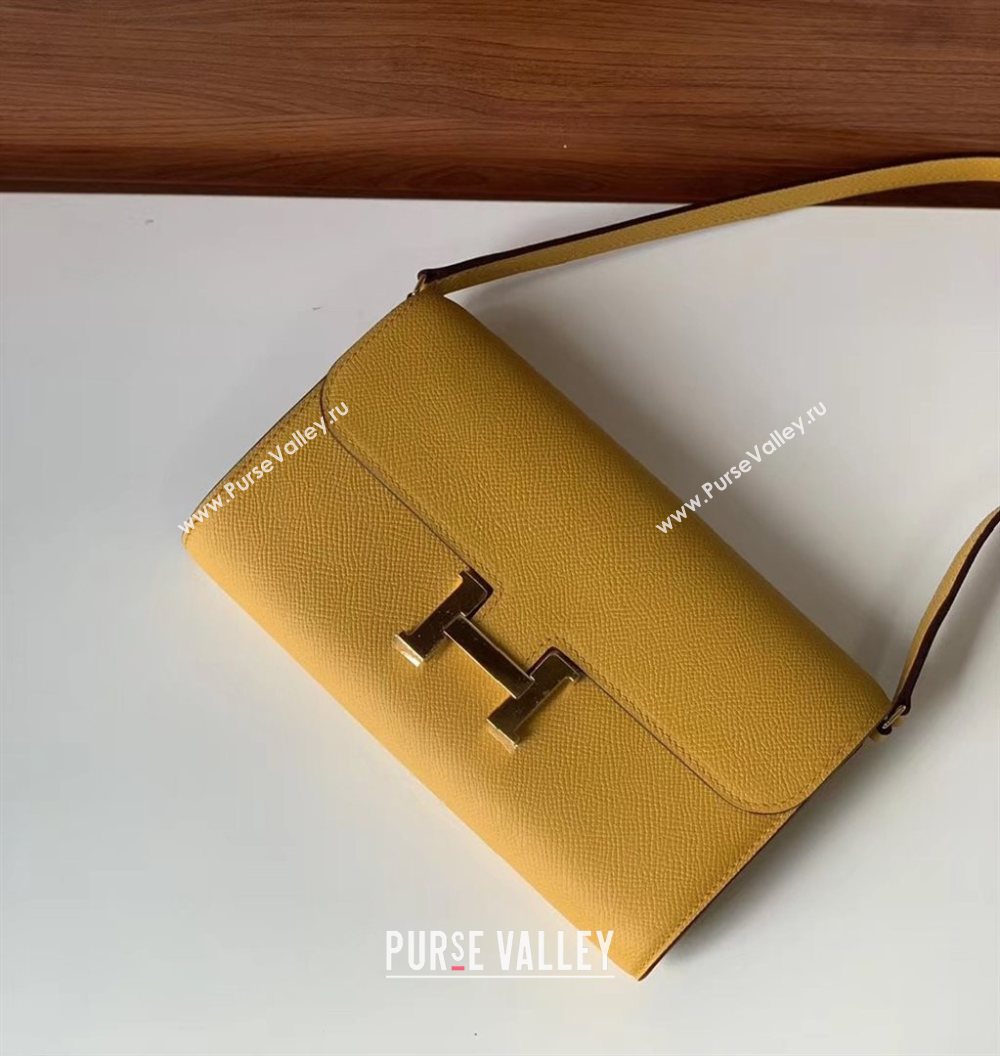 Hermes constance to go bag in epsom leather yellow (manman-201111-h )