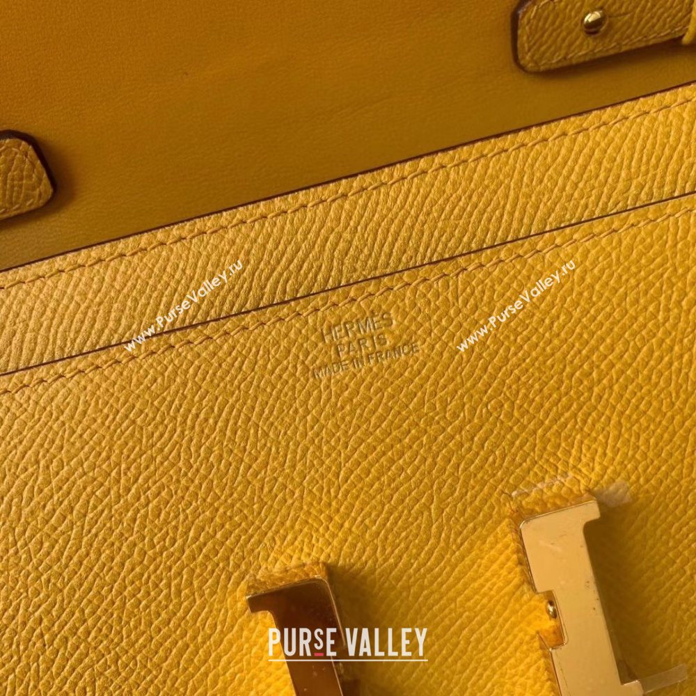 Hermes constance to go bag in epsom leather yellow (manman-201111-h )