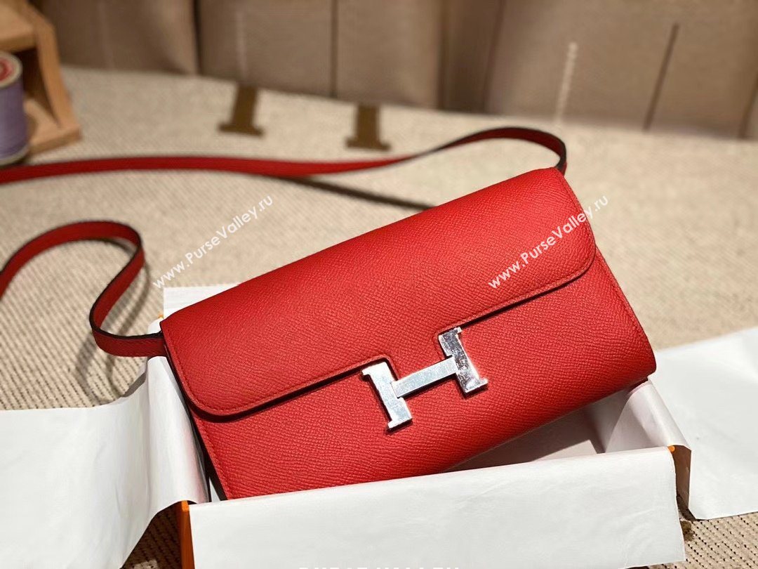 Hermes constance to go bag in epsom leather RED (manman-201111-M )