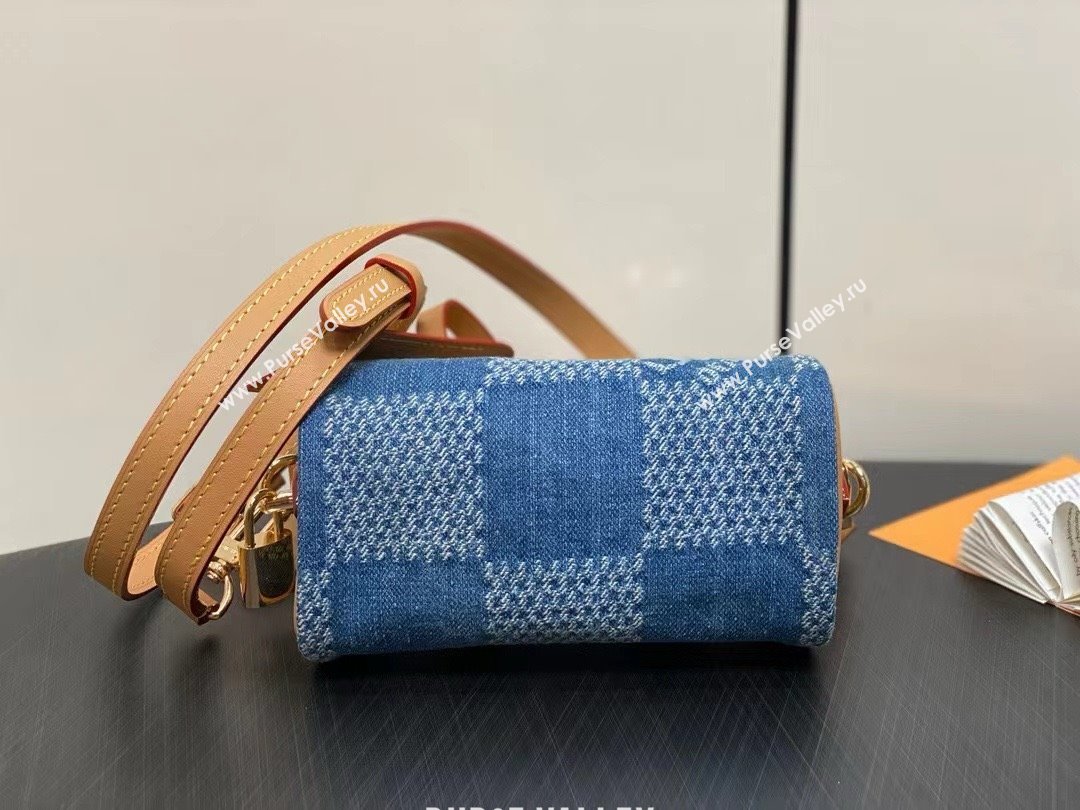 louis vuitton Damier Denim 3D Nano speedy bag 2024 (kiki-240422-01)