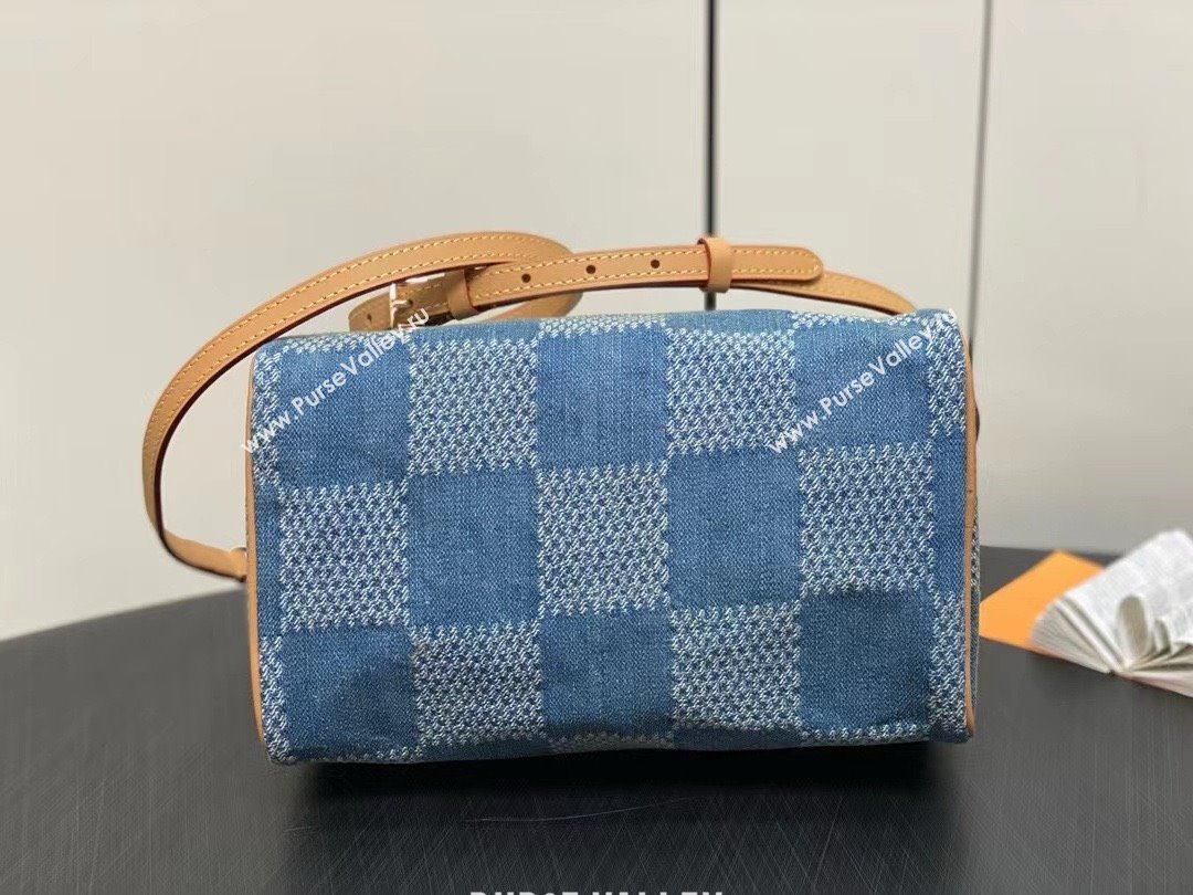 louis vuitton Damier Denim 3D speedy 25 bag 2024 (kiki-240422-02)