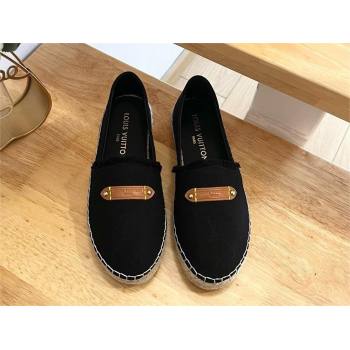 Louis Vuitton Helios Flat Espadrille black 2024 (kaola-240322-01)