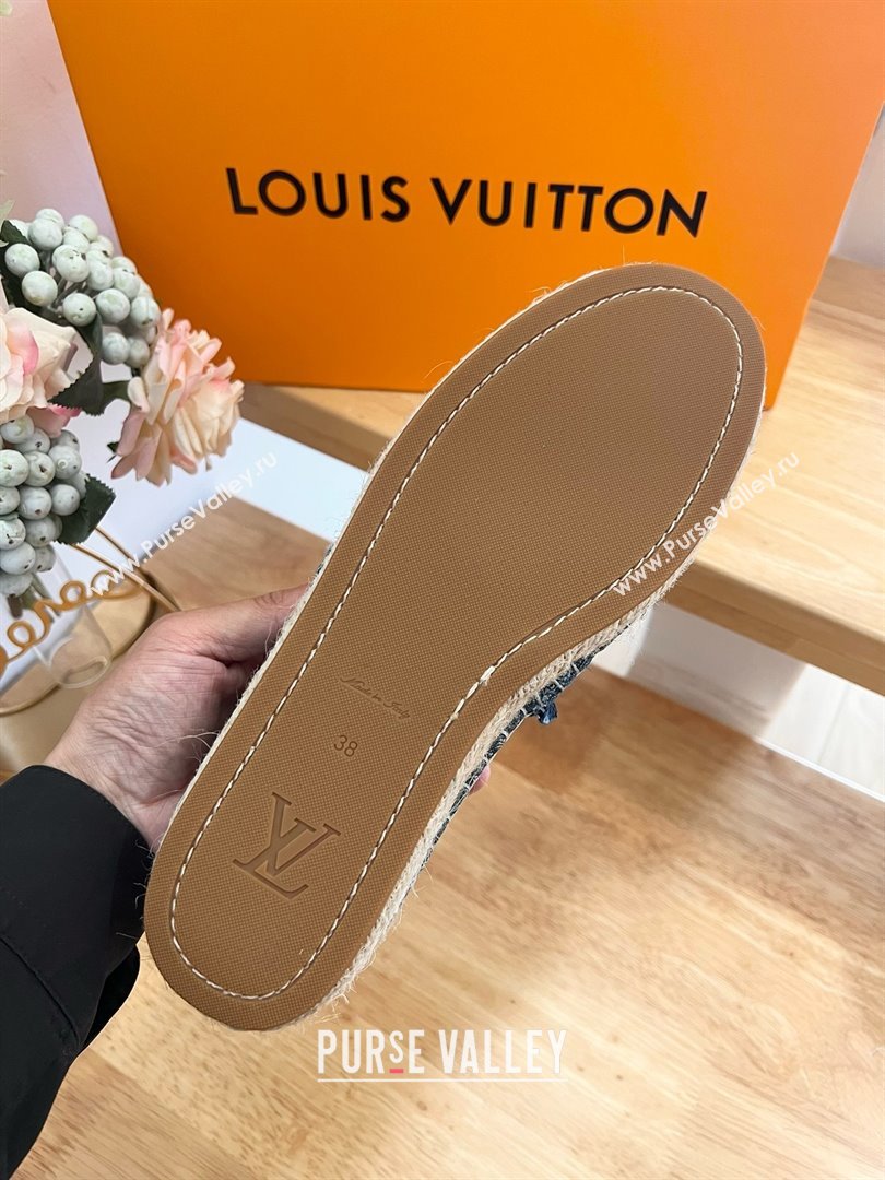 Louis Vuitton Helios Flat Espadrille black 2024 (kaola-240322-01)