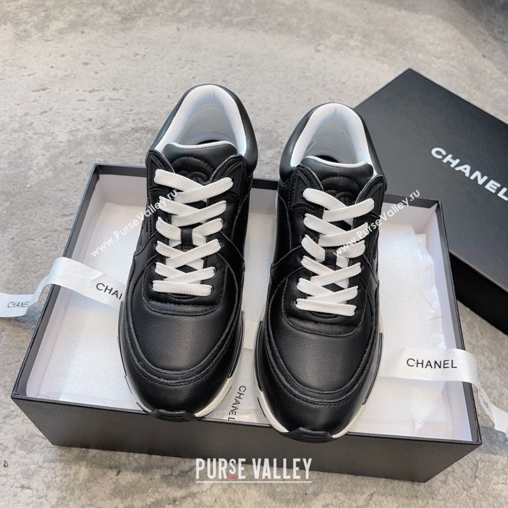 chanel black Calfskin sneakers G45333 2023 (ssxy-231013-09)